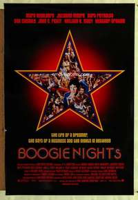 v336 BOOGIE NIGHTS one-sheet movie poster '97 Mark Wahlberg, sex industry!