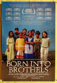 v337 BORN INTO BROTHELS one-sheet movie poster '04 India's red light kids!
