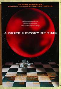 v340 BRIEF HISTORY OF TIME DS one-sheet movie poster '92 Steven Hawking