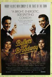 v345 BULLETS OVER BROADWAY one-sheet movie poster '94 Woody Allen, Cusack