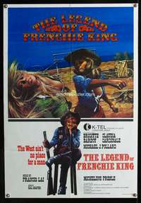 v021 LEGEND OF FRENCHIE KING Canadian one-sheet movie poster '71 Bardot