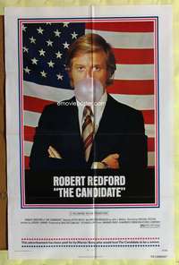 v114 CANDIDATE one-sheet movie poster '72 Robert Redford, Peter Boyle