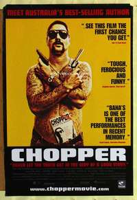 v349 CHOPPER one-sheet movie poster '00 Eric Bana as Mark Brandon Read!