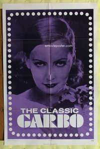 v120 CLASSIC GARBO one-sheet movie poster '71 great Greta Garbo portrait!