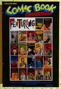 v350 COMIC BOOK CONFIDENTIAL one-sheet movie poster '88 cool image!
