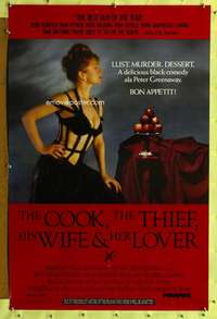v352 COOK, THE THIEF, HIS WIFE & HER LOVER one-sheet movie poster '89