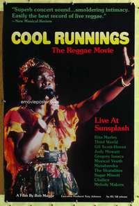 v353 COOL RUNNINGS one-sheet movie poster '95 reggae music!