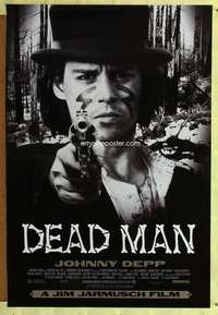 v363 DEAD MAN one-sheet movie poster '95 Johnny Depp, Jim Jarmusch western!