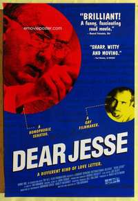 v364 DEAR JESSE one-sheet movie poster '98 Tim Kirkman, Senator Jesse Helms