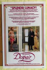 v128 DESPAIR one-sheet movie poster '78 Rainer Werner Fassbinder, German!