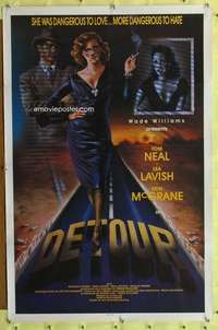 v129 DETOUR one-sheet movie poster '92 Tom Neal Jr, film noir remake!