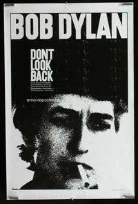 v373 DON'T LOOK BACK one-sheet movie poster R83 great Bob Dylan image!