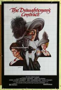 v378 DRAUGHTSMAN'S CONTRACT one-sheet movie poster '83 Peter Greenaway