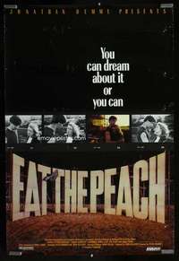v380 EAT THE PEACH one-sheet movie poster '86 Peter Ormrod, Ireland!