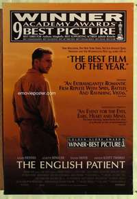 v387 ENGLISH PATIENT one-sheet movie poster '96 Ralph Fiennes, Minghella