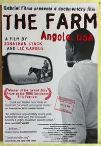 v396 FARM: ANGOLA, USA one-sheet movie poster '98 life in Louisiana prison!