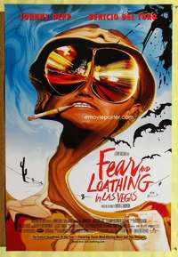 v400 FEAR & LOATHING IN LAS VEGAS DS one-sheet movie poster '98 Johnny Depp