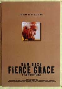 v562 RAM DASS, FIERCE GRACE one-sheet movie poster '01 Mickey Lemle