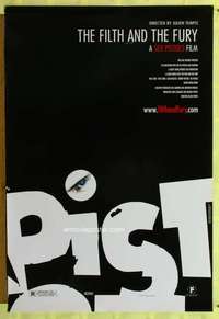 v404 FILTH & THE FURY DS one-sheet movie poster '00 Sex Pistols biography!
