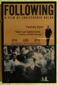 v409 FOLLOWING one-sheet movie poster '98 Christopher Nolan