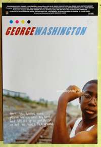 v416 GEORGE WASHINGTON one-sheet movie poster '00 interracial teens in NC!