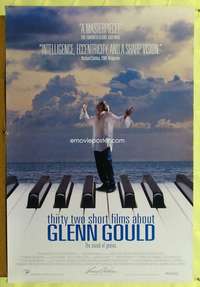 v615 THIRTY TWO SHORT FILMS ABOUT GLENN GOULD one-sheet movie poster '93