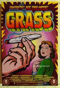 v424 GRASS one-sheet movie poster '99 history of marijuana in the U.S.!