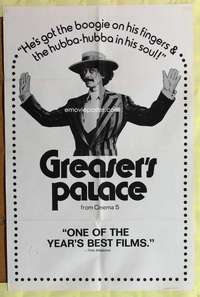 v140 GREASER'S PALACE one-sheet movie poster '72 Robert Downy Sr, Arbus