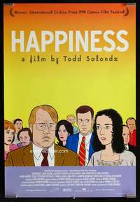 v428 HAPPINESS one-sheet movie poster '98 Todd Solondz black comedy!