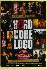 v429 HARD CORE LOGO one-sheet movie poster '96 punk rock mockumentary!