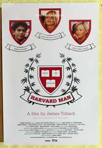 v432 HARVARD MAN one-sheet movie poster '01 James Toback