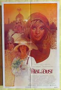 v146 HEAT & DUST one-sheet movie poster '83 Julie Christie, Struzan art!