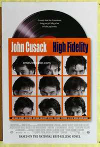 v439 HIGH FIDELITY DS one-sheet movie poster '00 John Cusack