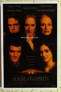 v448 HOUSE OF THE SPIRITS one-sheet movie poster '93 Meryl Streep, Irons
