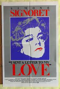 v150 I SENT A LETTER TO MY LOVE one-sheet movie poster '80 Simone Signoret