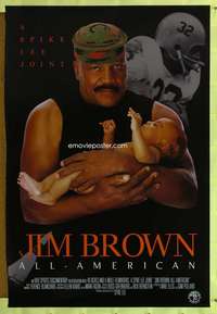 v464 JIM BROWN ALL AMERICAN one-sheet movie poster '02 Spike Lee, biography