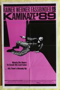 v156 KAMIKAZE '89 one-sheet movie poster '82 Rainer Werner Fassbinder