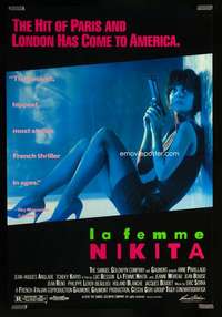 v477 LA FEMME NIKITA one-sheet movie poster '90 Luc Besson, Anne Parillaud