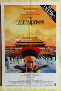 v160 LAST EMPEROR one-sheet movie poster '87 Bernardo Bertolucci epic!