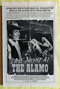 v161 LAST NIGHT AT THE ALAMO one-sheet movie poster '83 Ebert loved it!