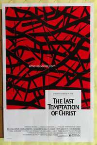 v163 LAST TEMPTATION OF CHRIST one-sheet movie poster '88 Martin Scorsese