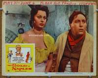v091 GOLD OF NAPLES movie lobby card '57 Sophia Loren, Vittorio De Sica
