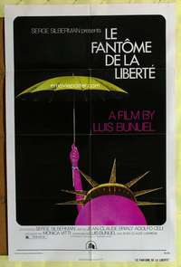 v210 PHANTOM OF LIBERTY one-sheet movie poster '74 Luis Bunuel, French!