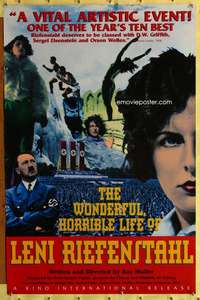 v645 WONDERFUL HORRIBLE LIFE OF LENI RIEFENSTAHL one-sheet movie poster '93
