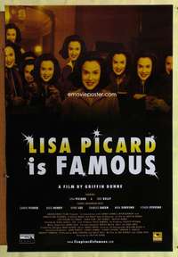 v489 LISA PICARD IS FAMOUS one-sheet movie poster '00 Griffin Dunne