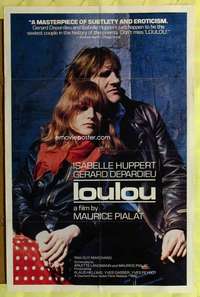 v174 LOULOU one-sheet movie poster '80 Isabelle Huppert, Gerard Depardieu