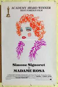 v500 MADAME ROSA one-sheet movie poster '78 Simone Signoret, French!