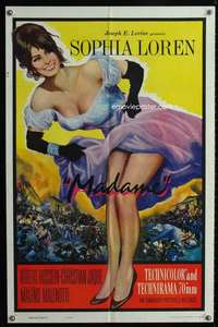 v055 MADAME SANS GENE one-sheet movie poster R63 super sexy Sophia Loren!