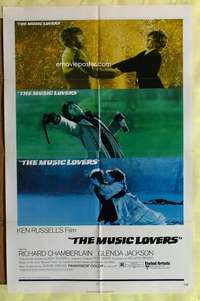 v193 MUSIC LOVERS int'l one-sheet movie poster '71 Ken Russell, Chamberlain