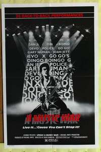 v243 URGH A MUSIC WAR one-sheet movie poster '83 Devo, Go Go's